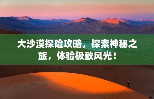 大沙漠探险攻略，探索神秘之旅，体验极致风光！