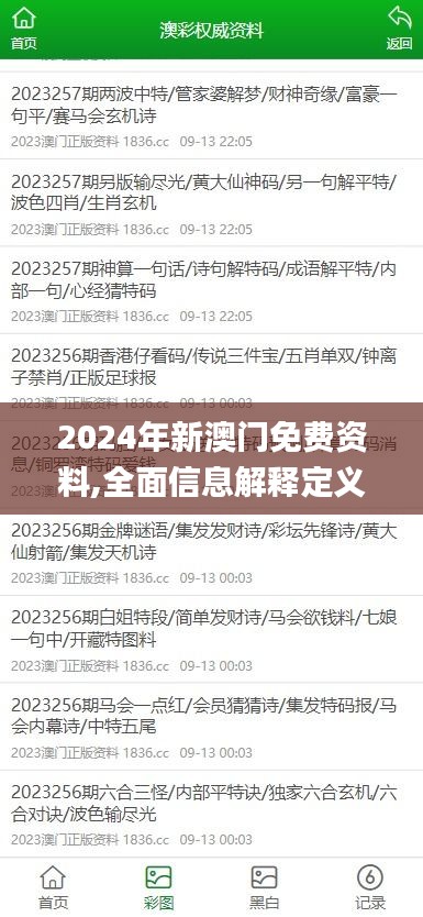 2024年新澳门免费资料,全面信息解释定义_PVD57.757定向版