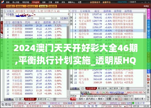 2024澳门天天开好彩大全46期,平衡执行计划实施_透明版HQC45.380