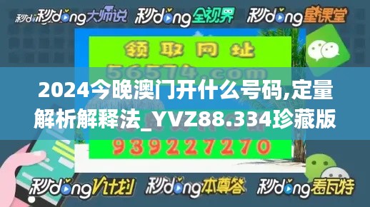 2024今晚澳门开什么号码,定量解析解释法_YVZ88.334珍藏版