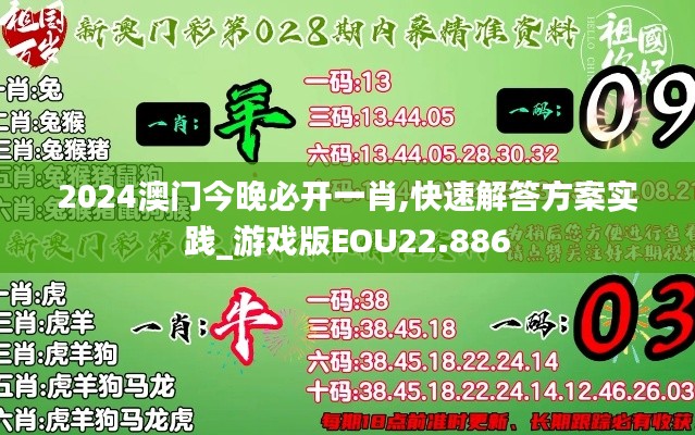 2024澳门今晚必开一肖,快速解答方案实践_游戏版EOU22.886