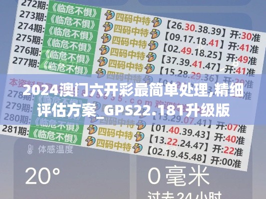 2024澳门六开彩最简单处理,精细评估方案_GPS22.181升级版