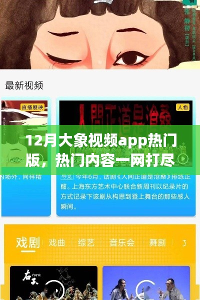 12月大象视频app热门版，热门内容全收录，视听盛宴开启