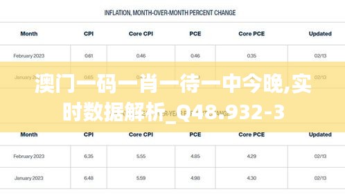 澳门一码一肖一待一中今晚,实时数据解析_Q48.932-3