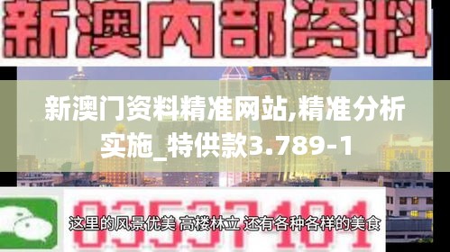 新澳门资料精准网站,精准分析实施_特供款3.789-1