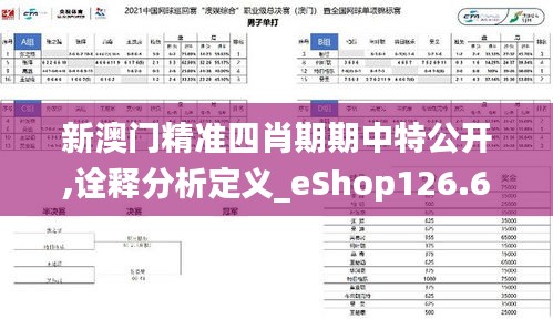 新澳门精准四肖期期中特公开,诠释分析定义_eShop126.620-5