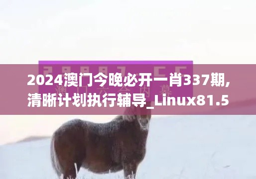 2024澳门今晚必开一肖337期,清晰计划执行辅导_Linux81.592-1