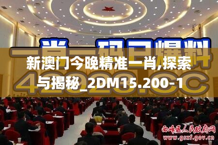 新澳门今晚精准一肖,探索与揭秘_2DM15.200-1