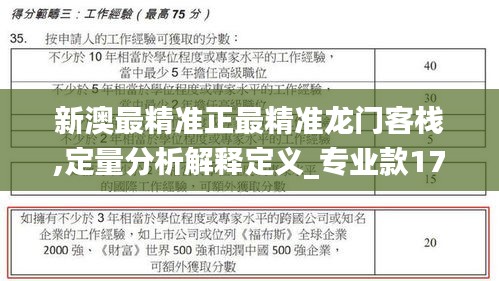 新澳最精准正最精准龙门客栈,定量分析解释定义_专业款175.972-2