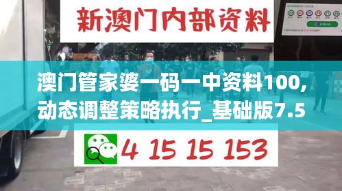 澳门管家婆一码一中资料100,动态调整策略执行_基础版7.528-7