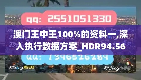 澳门王中王100%的资料一,深入执行数据方案_HDR94.560-4