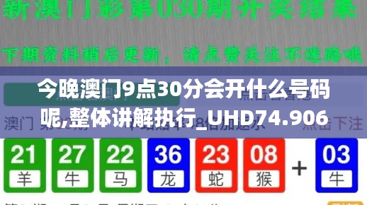 今晚澳门9点30分会开什么号码呢,整体讲解执行_UHD74.906-2