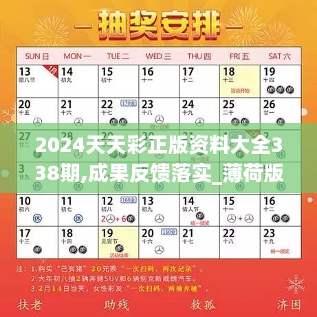 2024天天彩正版资料大全338期,成果反馈落实_薄荷版93.840-3