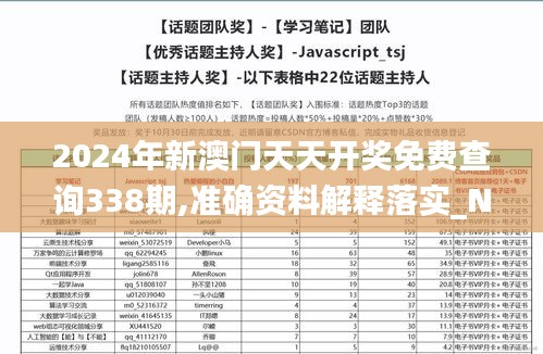 2024年新澳门天天开奖免费查询338期,准确资料解释落实_Notebook11.422-2