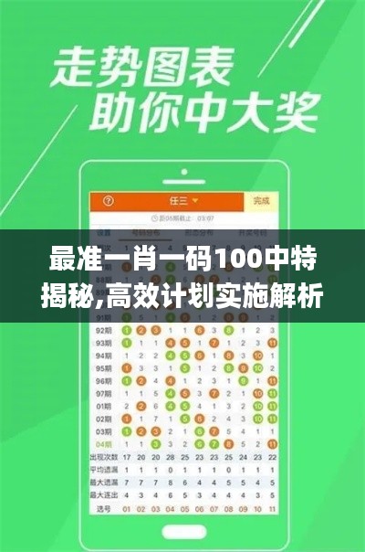 最准一肖一码100中特揭秘,高效计划实施解析_粉丝款30.584-4