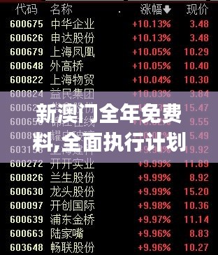 新澳门全年免费料,全面执行计划数据_watchOS94.831-5