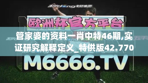 管家婆的资料一肖中特46期,实证研究解释定义_特供版42.770-1