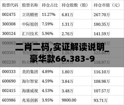 二肖二码,实证解读说明_豪华款66.383-9