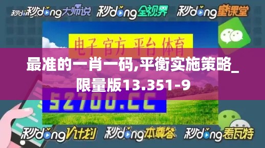 最准的一肖一码,平衡实施策略_限量版13.351-9