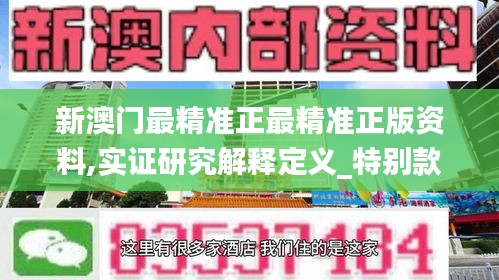 新澳门最精准正最精准正版资料,实证研究解释定义_特别款87.921-1