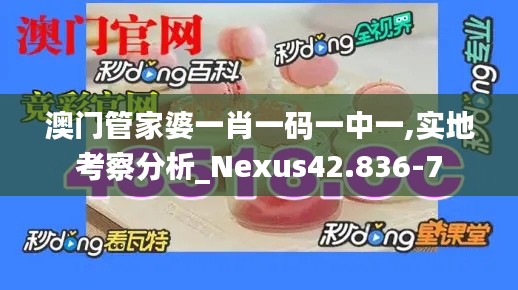 澳门管家婆一肖一码一中一,实地考察分析_Nexus42.836-7