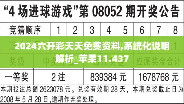 2024六开彩天天免费资料,系统化说明解析_苹果11.437