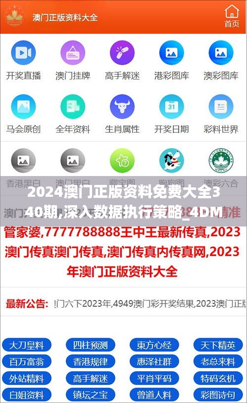 2024澳门正版资料免费大全340期,深入数据执行策略_4DM84.347-5