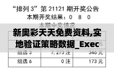 新奥彩天天免费资料,实地验证策略数据_Executive89.787