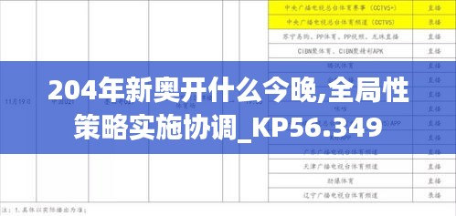 204年新奥开什么今晚,全局性策略实施协调_KP56.349