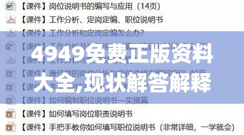 4949免费正版资料大全,现状解答解释定义_完整版94.381