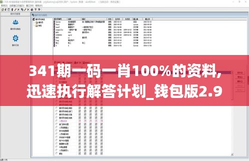 341期一码一肖100%的资料,迅速执行解答计划_钱包版2.947