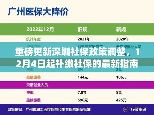 深圳社保政策重磅调整，最新补缴社保指南（12月4日起）