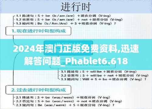 2024年澳门正版免费资料,迅速解答问题_Phablet6.618