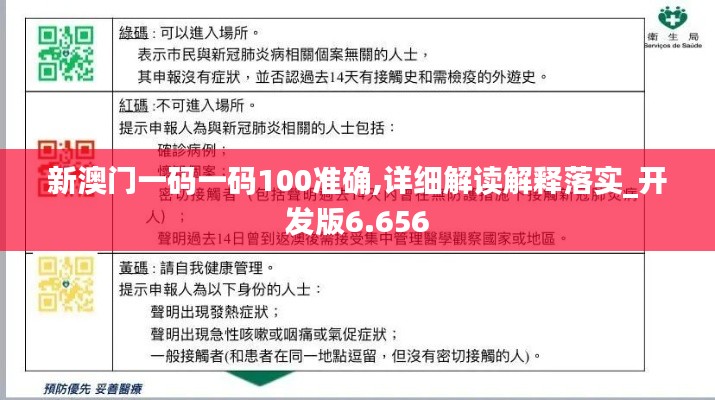 新澳门一码一码100准确,详细解读解释落实_开发版6.656