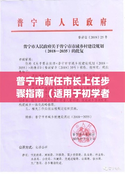 普宁市新任市长上任指南，从入门到进阶的实用步骤概览