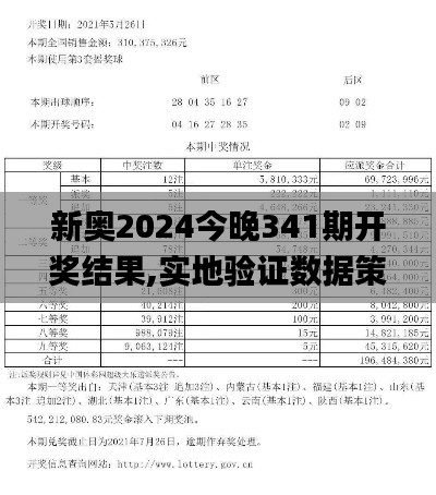 新奥2024今晚341期开奖结果,实地验证数据策略_移动版8.899