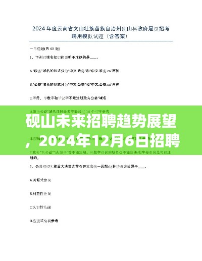 砚山未来招聘趋势展望及2024年深度招聘信息评测报告