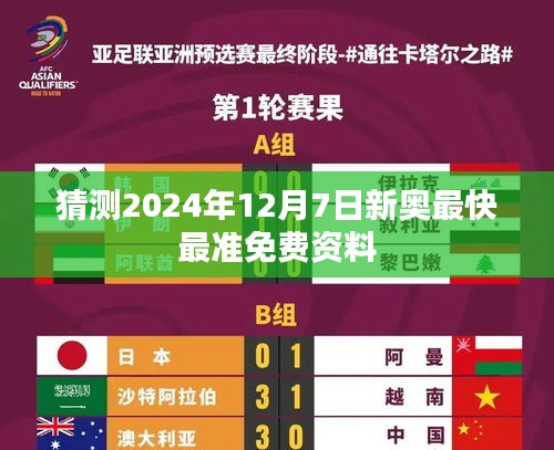 猜测2024年12月7日新奥最快最准免费资料