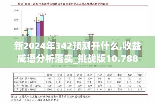 新2024年342预测开什么,收益成语分析落实_挑战版10.788