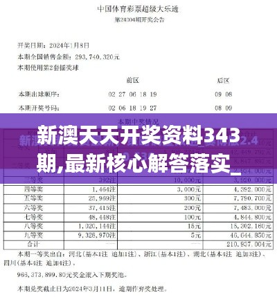 新澳天天开奖资料343期,最新核心解答落实_Chromebook10.430