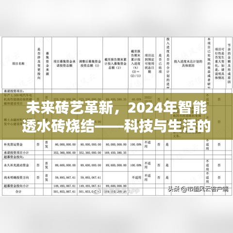 科技与生活的融合，未来砖艺革新与智能透水砖烧结展望（2024年）