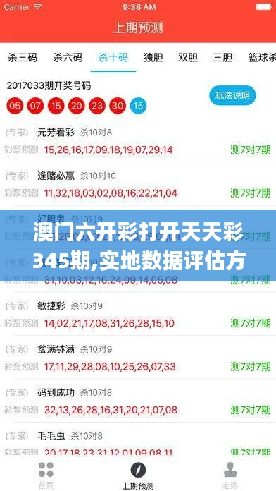 澳门六开彩打开天天彩345期,实地数据评估方案_ios2.183