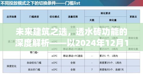 以未来建筑视角深度解析透水砖功能，2024年观察点