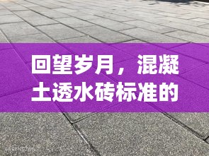 混凝土透水砖标准演变及其影响回顾