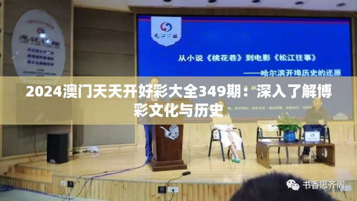 2024澳门天天开好彩大全349期：深入了解博彩文化与历史