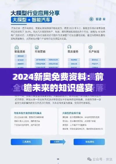 2024新奥免费资料：前瞻未来的知识盛宴