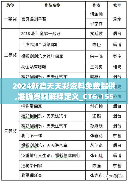 2024新澳天天彩资料免费提供,准确资料解释定义_CT6.155