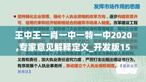 王中王一肖一中一特一中2020,专家意见解释定义_开发版15.838