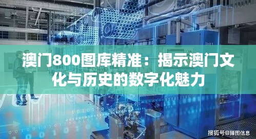 澳门800图库精准：揭示澳门文化与历史的数字化魅力