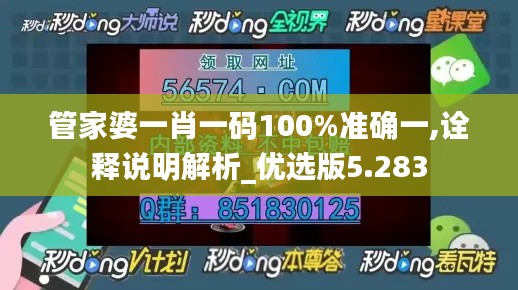 管家婆一肖一码100%准确一,诠释说明解析_优选版5.283